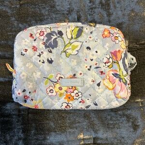 Vera Bradley Quilted Cosmetic Pouch - Light Blue Floral